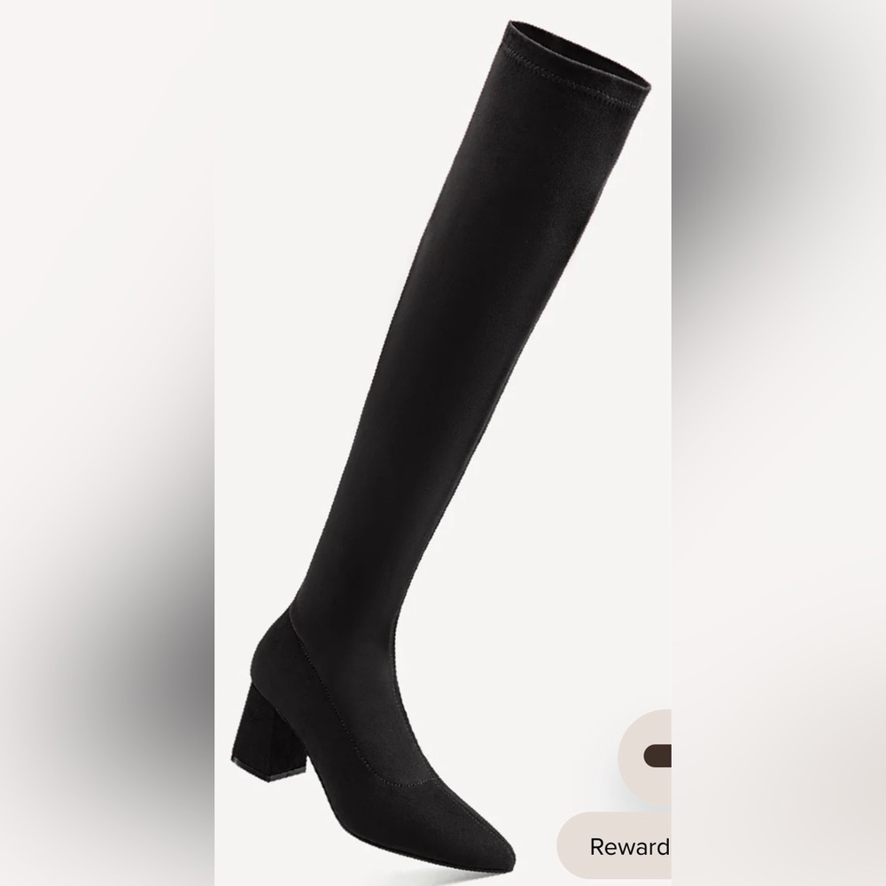 Cosy Island Minimalist Zipper Pointed Toe High Boots